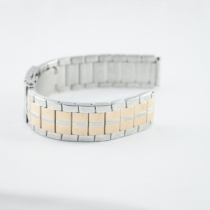 Bratara metalica bicolora 24mm- 37440