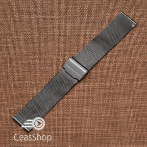 Bratara milaneza fina culoare neagra 16mm -49450