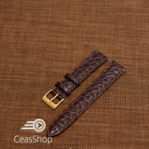 Curea model crocodil captusita maro finisaj lucios 16mm - 46357