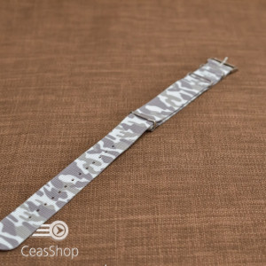 Curea NATO camuflaj alb arctic 18mm - 38042