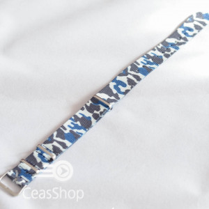 Curea NATO camuflaj albastra 22mm - 36844