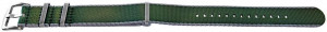 Curea NATO verde cu margine gri 22mm - 54086