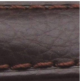 Curea piele buffalo captusita pe jumatate maro inchis 22 mm - 34860