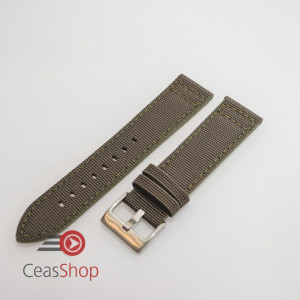 Curea piele tip Kevlar verde 22mm - 4162722