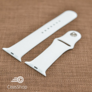 Curea silicon albă Apple Watch - 38mm