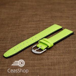 Curea sport doua tonuri- verde cu negru fluorescenta 20mm-33593