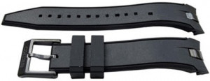 Curea cauciuc originala Seiko Sportura neagră - 20mm