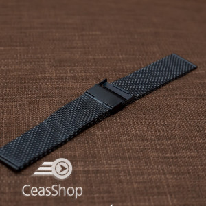 Bratara milaneza neagra 20mm - 39992