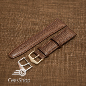 Curea buffalo piele vitel maro, captușită , tip Omega, 14mm - 31153