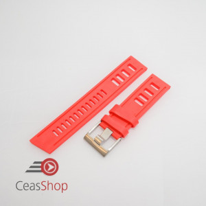 Curea ceas stil Isofrane rosie 24mm - 52216