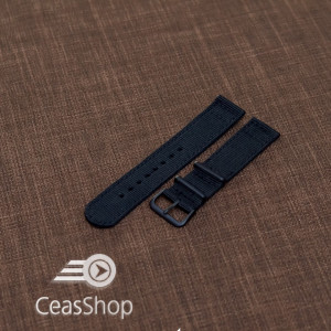 Curea din tesatura de nylon neagra 20mm - 40024