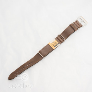 Curea NATO piele maro inchis 20mm vintage- 385202