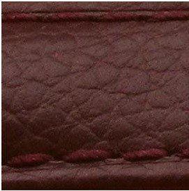 Curea piele buffalo captusita pe jumatate maro burgundy 20 mm - 34871