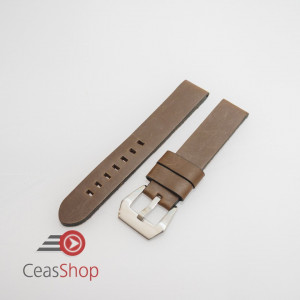 Curea piele maro inchis vintage QR 22mm - 3830222