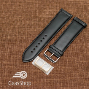 Curea piele vitel neagră XL 28mm - 34620