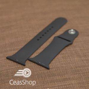 Curea silicon neagră Apple Watch - 38mm