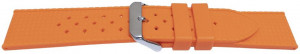 Curea silicon portocalie model Rolex Tropic 22mm -55819