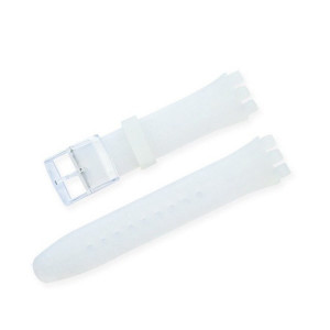 Curea silicon tip Swatch 19 mm semitransparentă