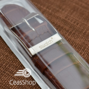Curea tip SWATCH 23mm maro