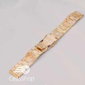 Bratara metalica XL aurie 22mm- 38979