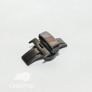 Catarama neagra model fluture cu buton pentru deschidere 20mm