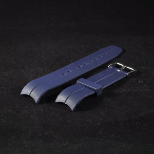 Curea din poliuretan curbata albastra 22mm - 35993