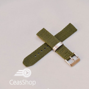 Curea din tesatura de nylon verde 18mm - 34090
