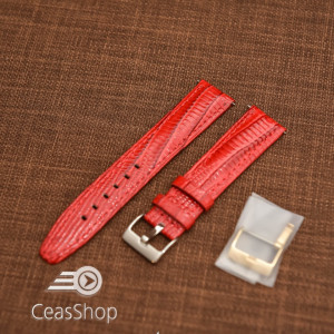 Curea model soparla captusita pe jumătate roșie 12mm - 45812