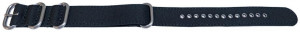Curea NATO neagră canvas 20mm catarame zulu -57206