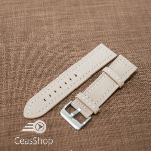Curea piele beige 22 mm - 42216