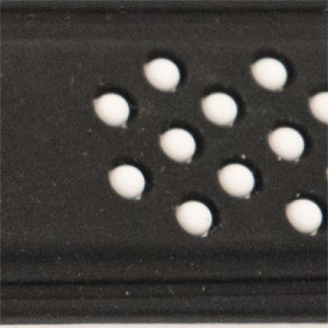 Curea silicon doua culori negru cu alb, telescop QR, 24mm -60728