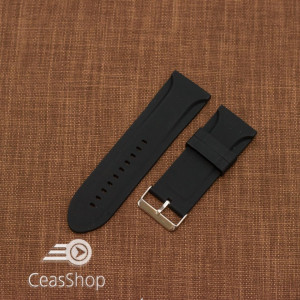Curea silicon neagră 22mm - 47073