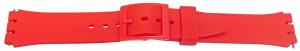 Curea silicon tip Swatch 17 mm rosu luminos -58628
