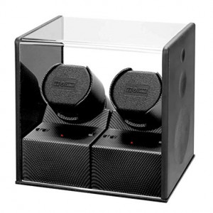 Watch winder Satin Expert Carbon pentru doua ceasuri