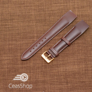 Curea piele vitel maro inchis, open end, 18mm - 36018