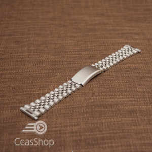 Bratara metalica reglabila argintie capete pe arc 18-24mm - 49453