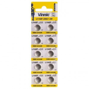 Baterie ceas Vinnic LR43 - AG 12 - Blister 10buc.