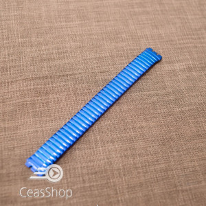 Bratara tip SWATCH extensibila bleumarin 17mm
