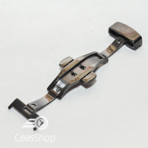 Catarama neagra model fluture cu buton pentru deschidere 20mm