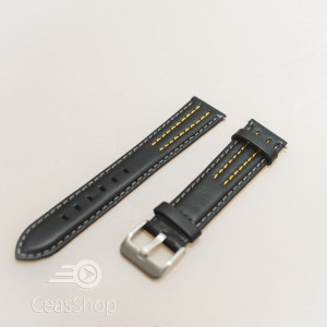 Curea model olimpic neagra cu galben 22mm - 51560