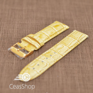 Curea piele captusita bej 12mm - 19631