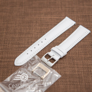 Curea piele lină, căptușită ,cusatură dublă albă 18mm - 42856