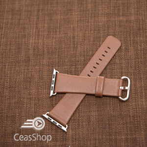 Curea piele maro Apple Watch - 42mm