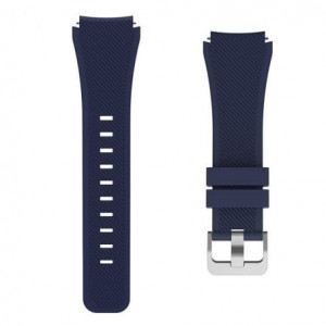 Curea silicon albastră 22mm pentru Samsung Gear S3