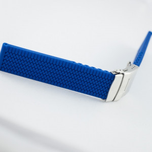 Curea silicon albatru electric 24mm - 33571