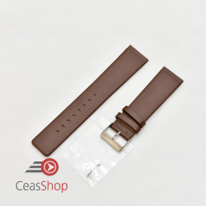 Curea tip Skagen de 22mm maro - 56694