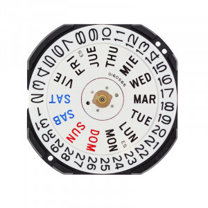 Mecanism Seiko 7N43 zi si data la 3