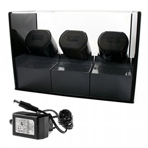 Watch winder Satin Expert Carbon pentru trei ceasuri