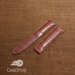Curea aligator veritabil captusita pentru deployant 20mm - 32132