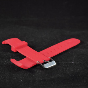 Curea din poliuretan curbata rosie 22mm - 35995